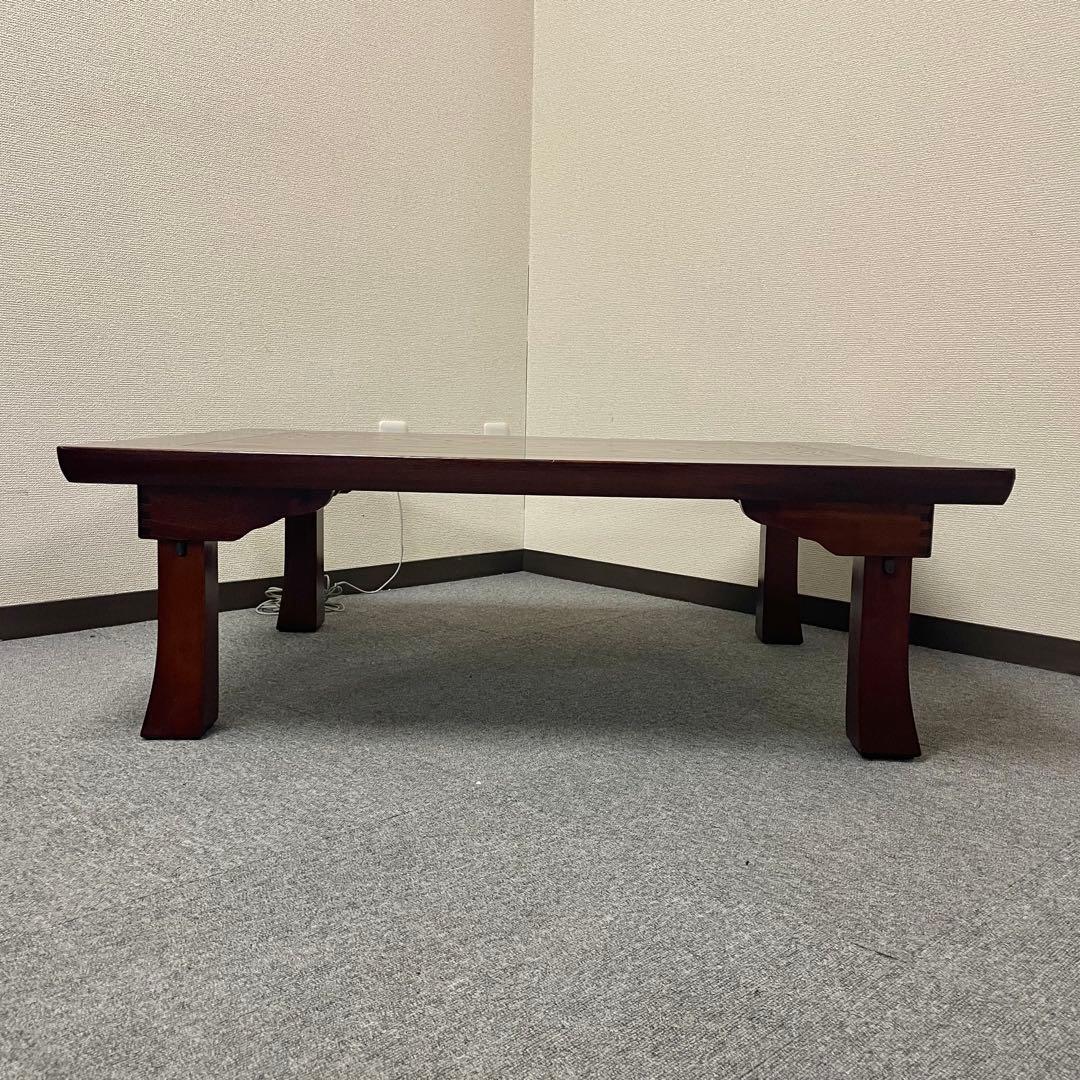 【うるし塗装】和モダン 座卓/センターテーブル ローテーブル（105×75） F