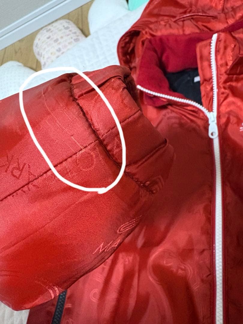 最終価格　マークアンドロナ　★正規品★ ブルゾン　赤　36 Sサイズ　スカル