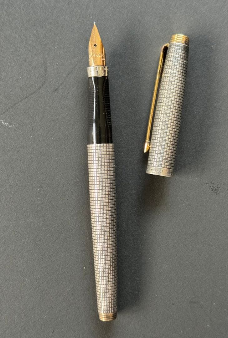パーカー　万年筆　スターリングシルバー