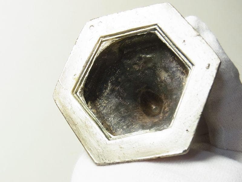 c1347 アメリカ アンティーク 自立クロス 艶消し USA 17.5cm