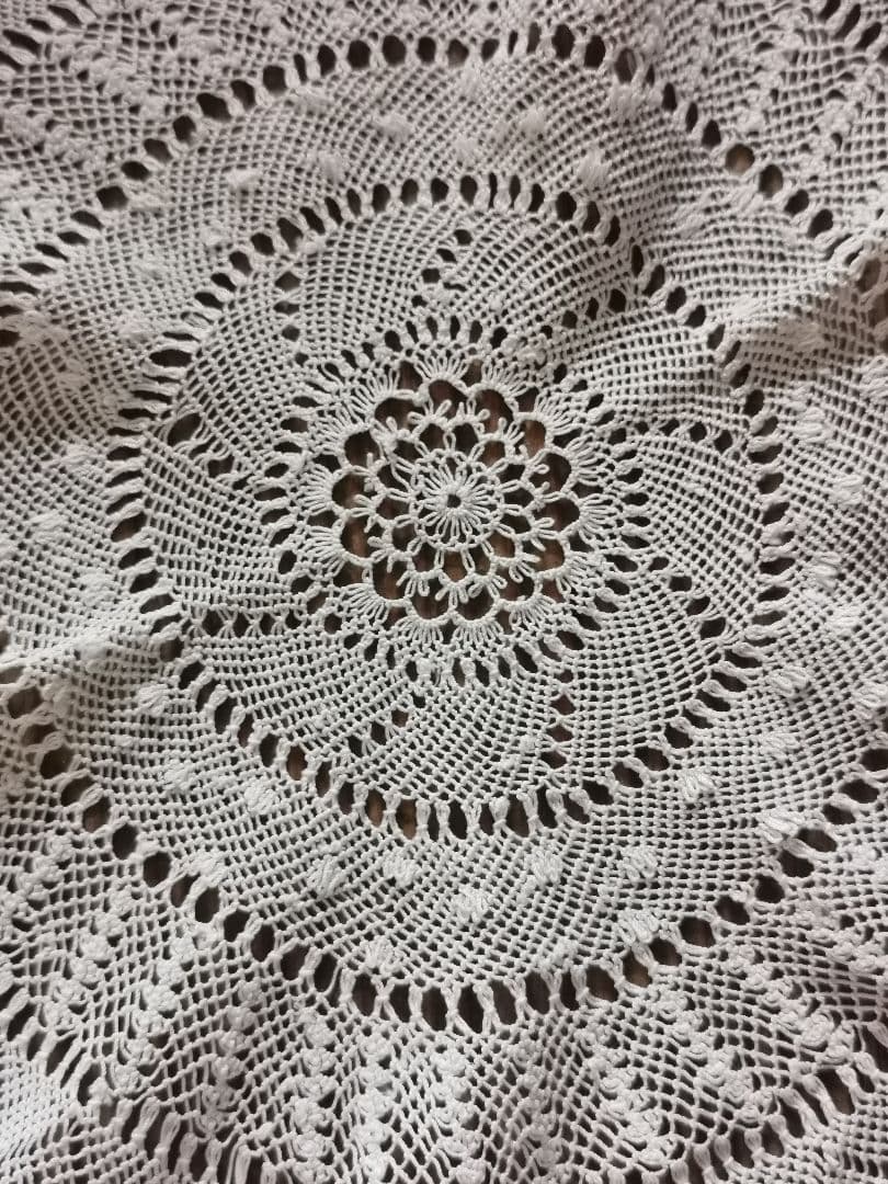 ヴィンテージ アルメニアン&タティング&クロシェレース 花型/星型ドイリー 細雪