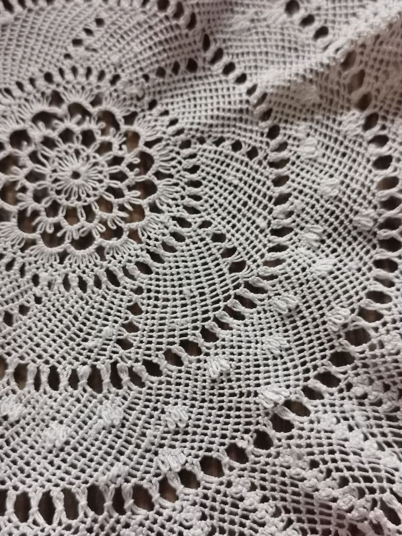 ヴィンテージ アルメニアン&タティング&クロシェレース 花型/星型ドイリー 細雪
