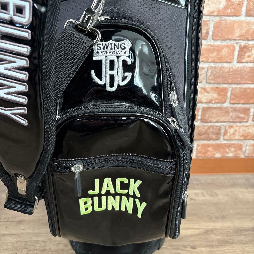 ‼️ジャックバニー エナメル キャディバッグ ブラック ‼️