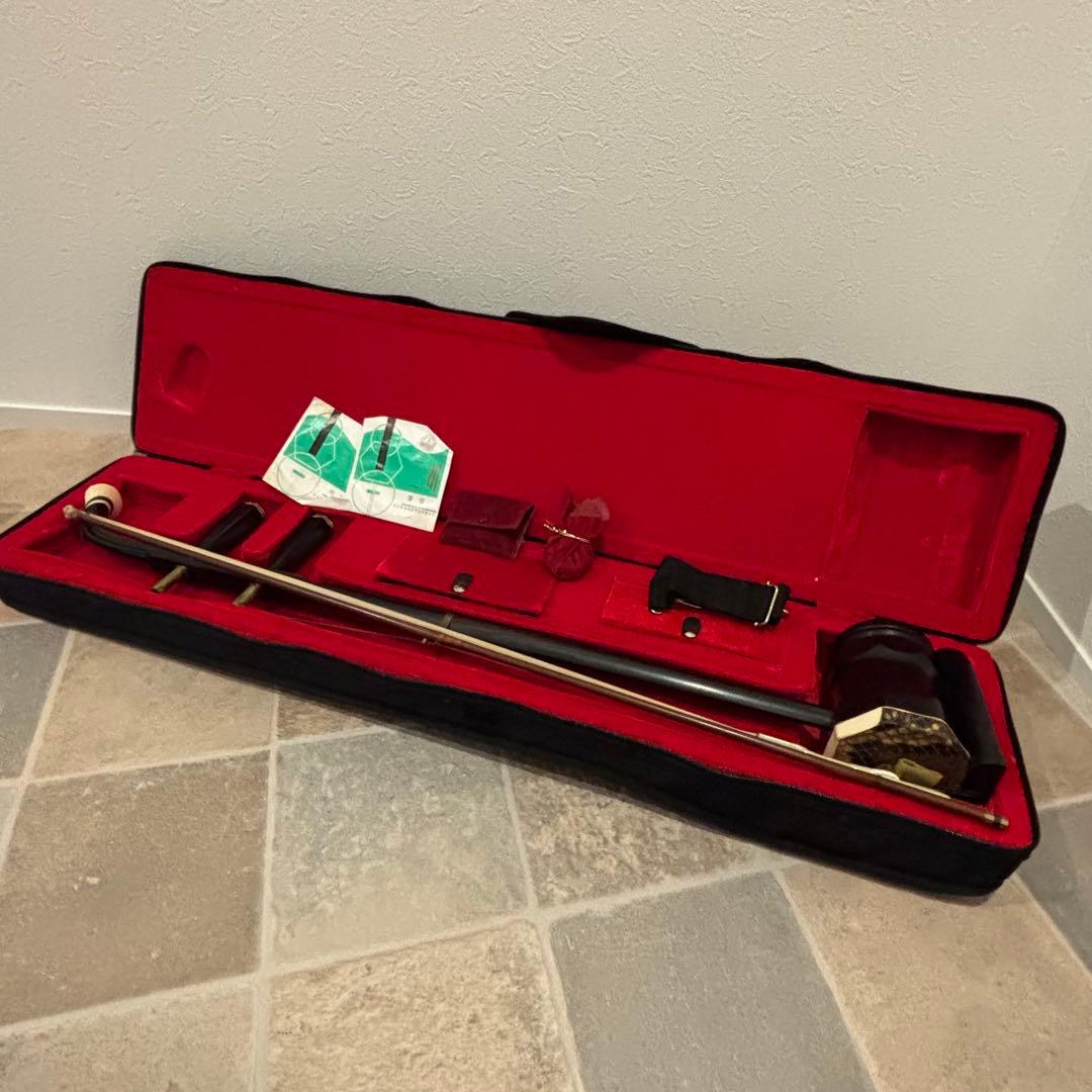 【希少品】高級 二胡 宋廣寧製 付属品 ケース付き現状渡し