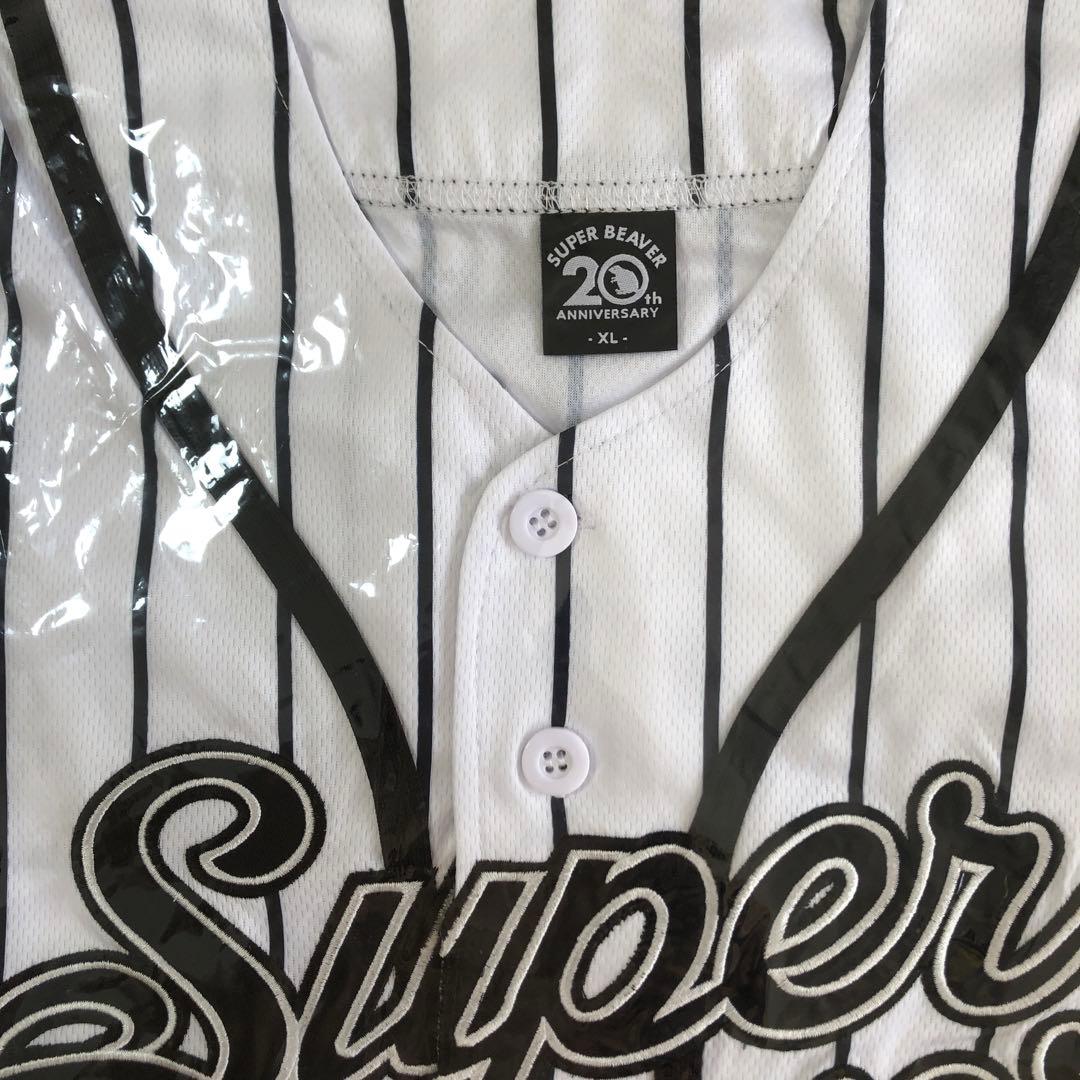 SUPER BEAVER 20周年ベースボールシャツ ストライプ XLサ