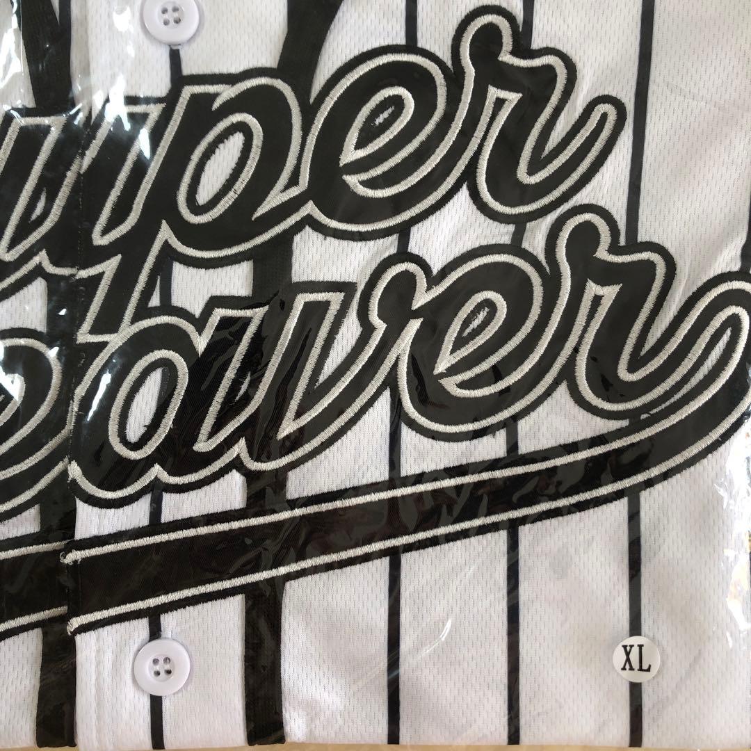 SUPER BEAVER 20周年ベースボールシャツ ストライプ XLサ