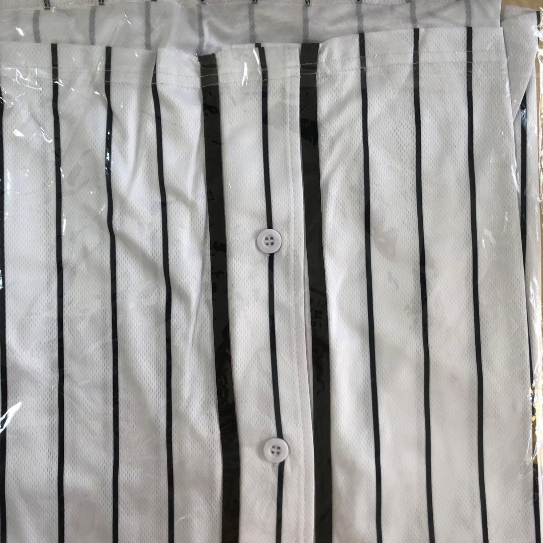 SUPER BEAVER 20周年ベースボールシャツ ストライプ XLサ