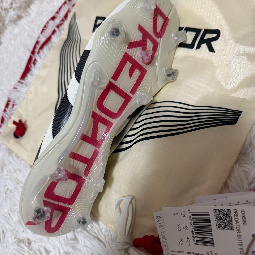 未使用品　adidas プレデターエリート　FG 27.0cm uk8.5