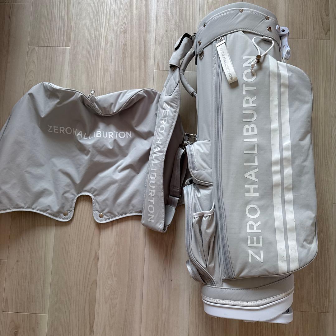ゼロハリバートン　キャディバッグ　スタンド式　軽量　グレー