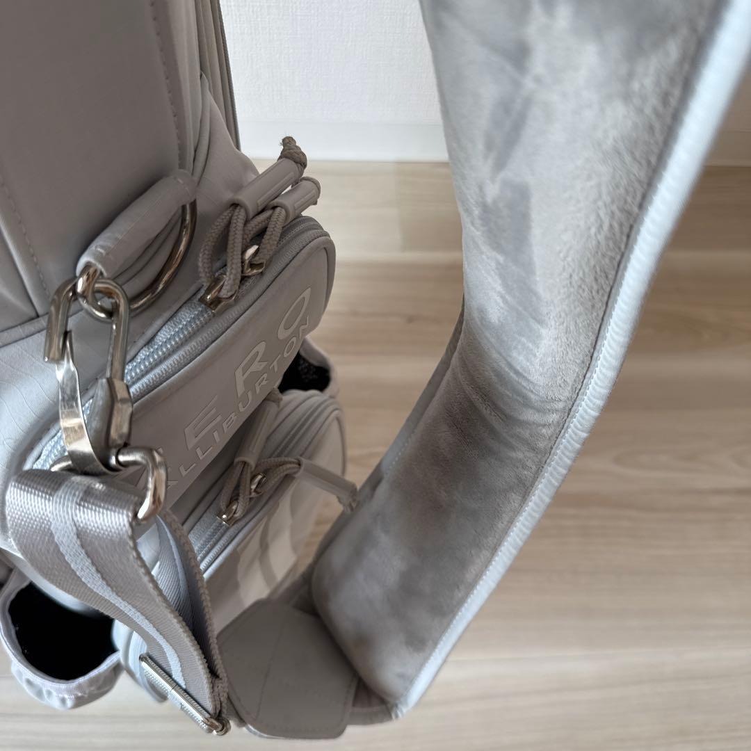 ゼロハリバートン　キャディバッグ　スタンド式　軽量　グレー