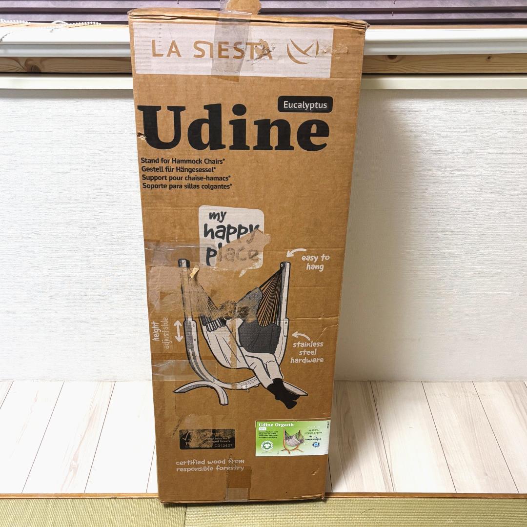 【美品】LA SIESTA ハンモックチェア＆スタンドセット UDINE