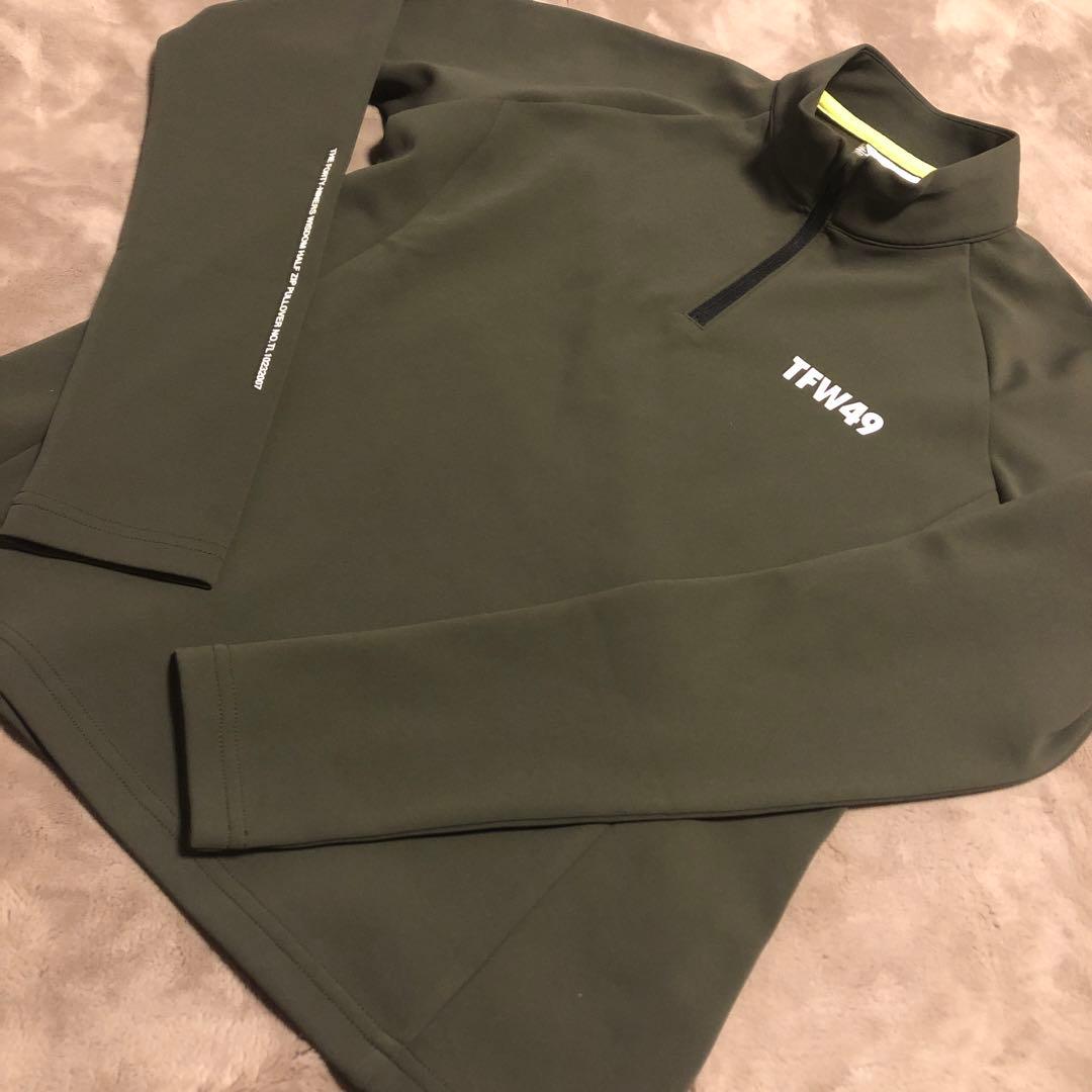 美品✨　TFW49 ハーフジップ長袖シャツ　レディース　ゴルフウェア　Mサイズ