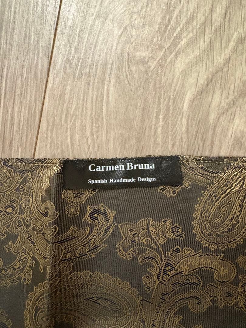 ヴァイオリン インナーバッグ（保護袋）／ガンメタリック ゴールド・ペイズリー柄