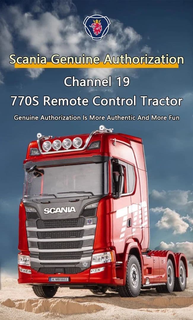 大幅値下げラジコン1/18Sスカニア770sトレーラーヘッド、トレーラーセット