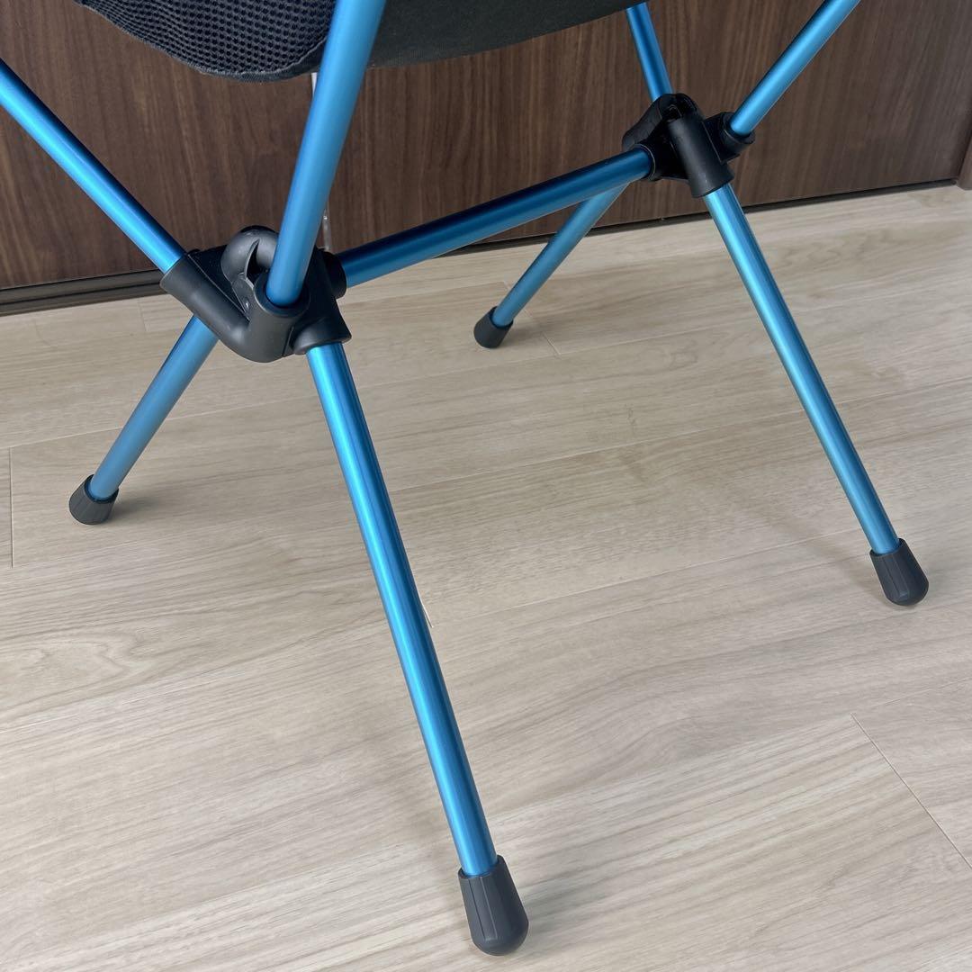 【美品】Helinox／ヘリノックス　サンセットチェア ブラック×ブルー