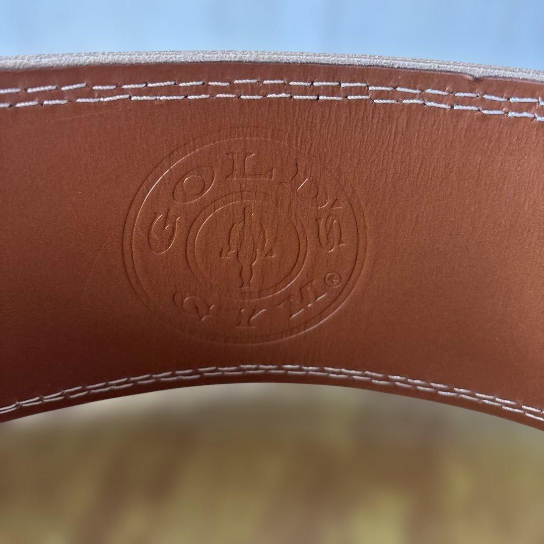 GOLD'S GYM レザー パワーベルト ブラウン