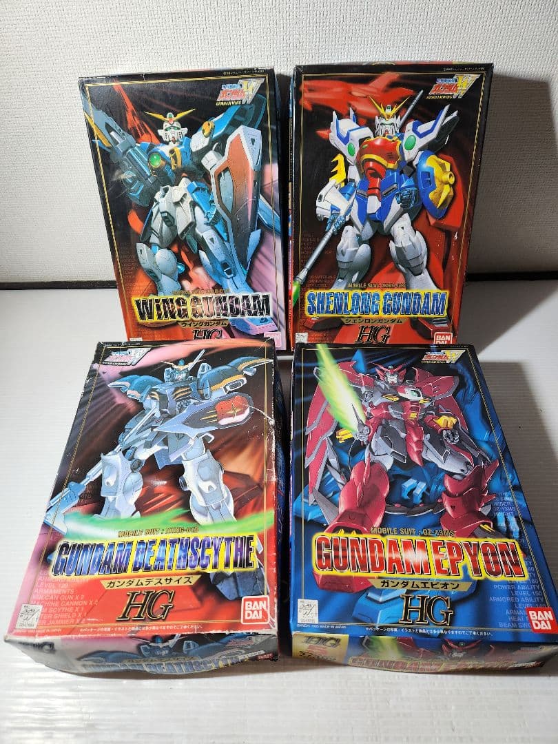 HG 新機動戦記ガンダムW 1/100 プラモデル 4箱セット 未組立保管品