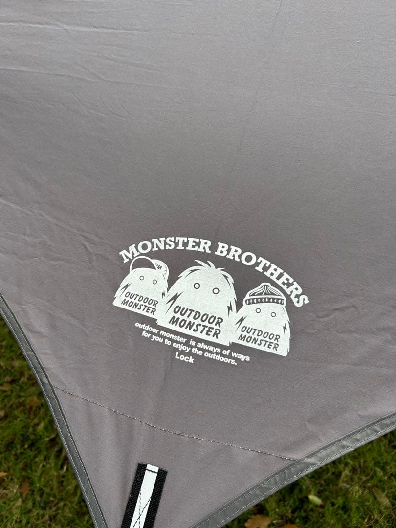 [アウトドアモンスター タープ]グレー