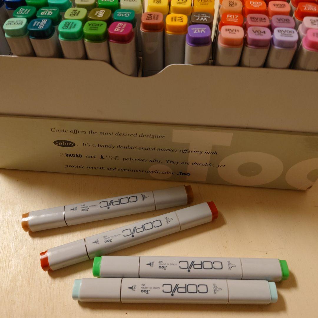 72色セットのコピックマーカーです。古い物です