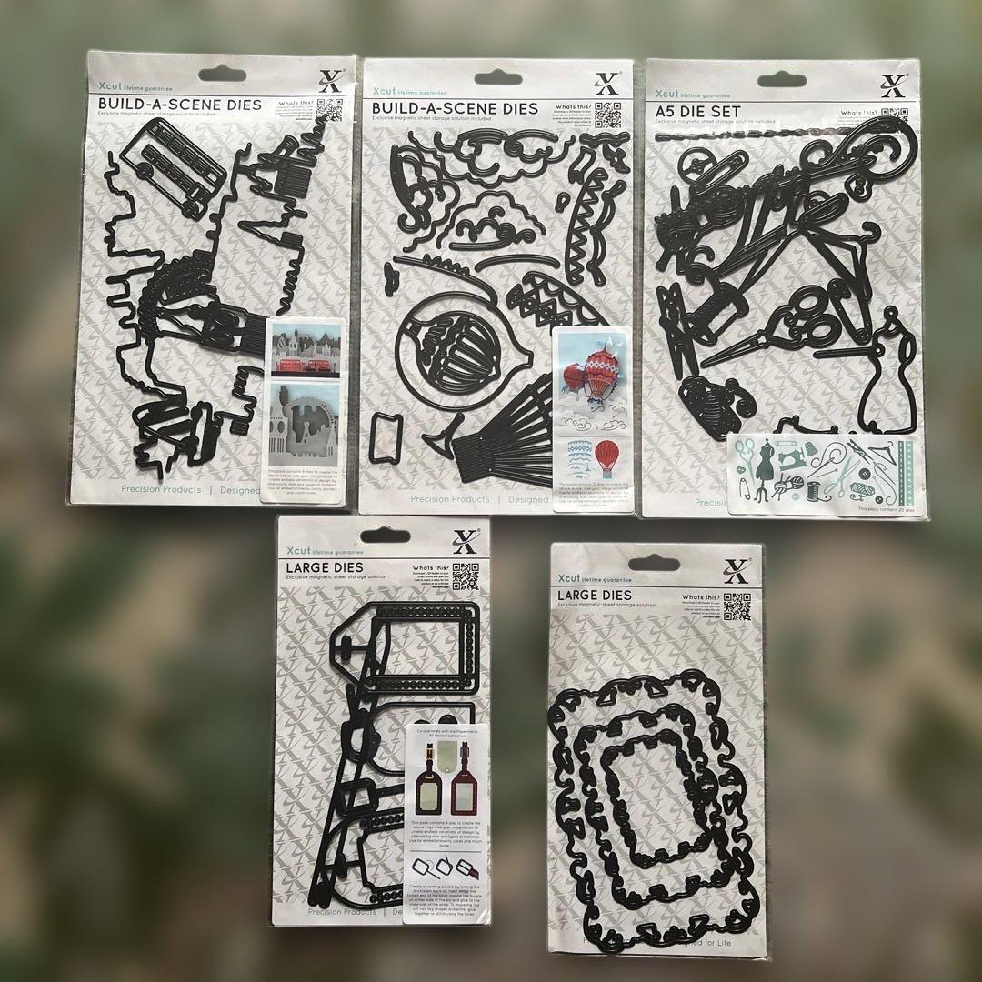 未使用⭐︎do crafts カッティングダイ5点　気球　ロンドン　タグ　ボディ