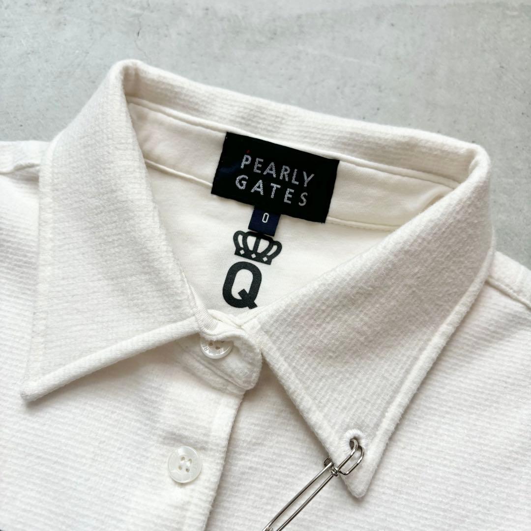PEARLY GATES 韓国パーリーゲイツ 長袖シャツ ロゴチャーム 刺繍 0