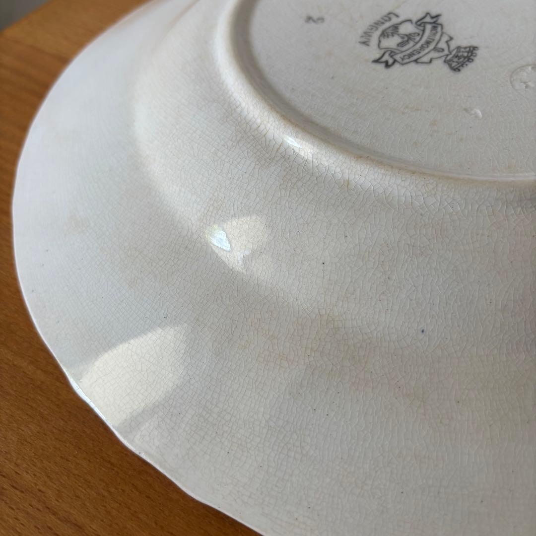 ロンウィ 深皿 29㎝ さくらんぼ プレート大皿 フランスアンティーク