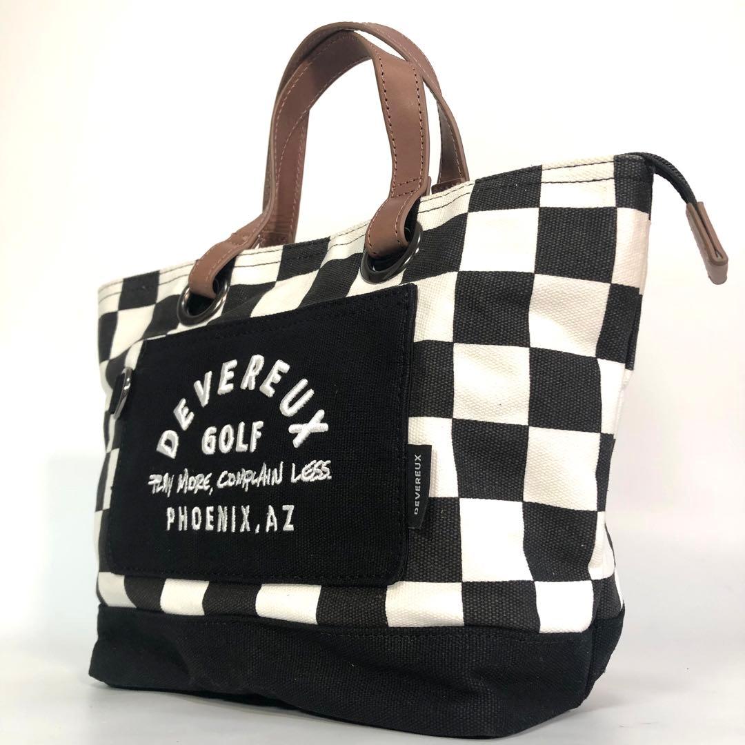 デヴァローゴルフ カートバッグ フラッグ柄 キャンバス