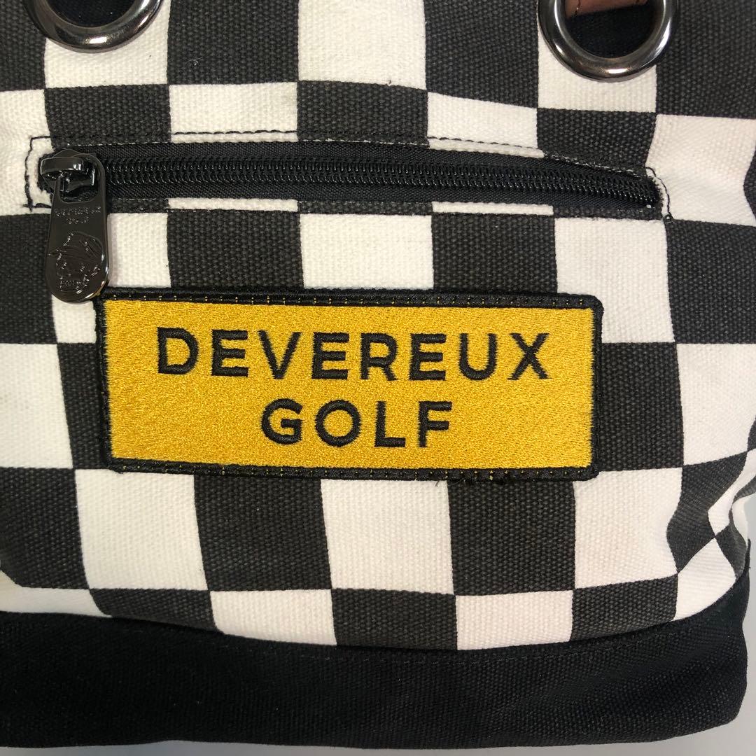 デヴァローゴルフ カートバッグ フラッグ柄 キャンバス