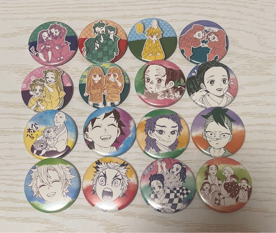 鬼滅の刃　collection 缶バッジ プチ 子供時代 全16種類セット
