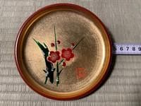 金蒔絵 漆器 丸皿 5客揃