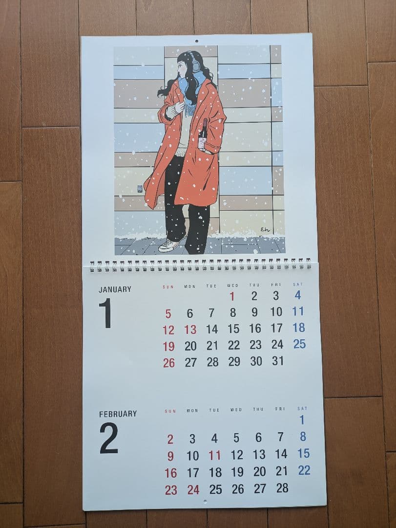 【直筆サイン】江口寿史 2025年カレンダー　３冊