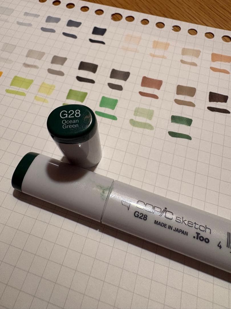 コピックスケッチ36色 学校教材用配色 おまけ:C-1／W-0 インク付き