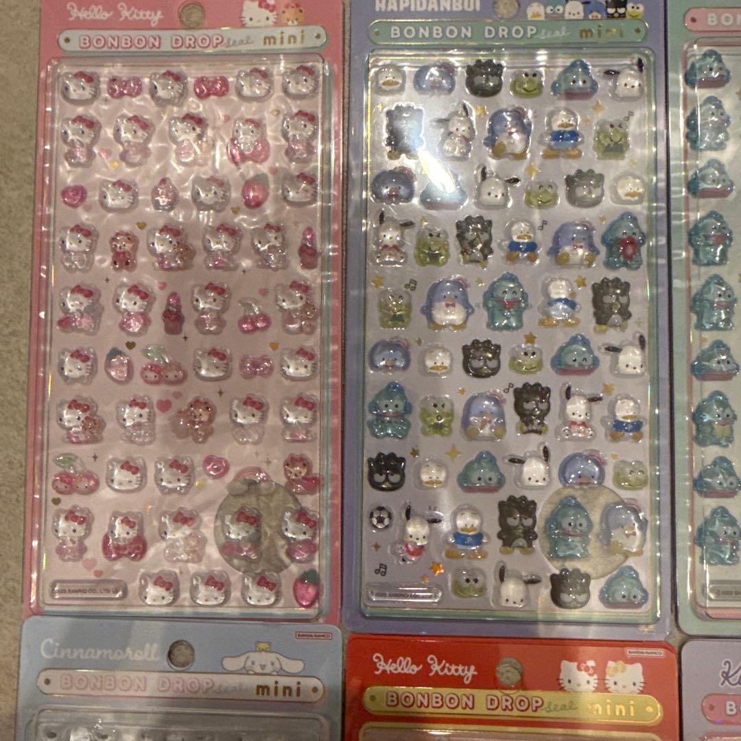『正規品』たまごっちボンボンドロップシール　サンリオミニ全種　眼福12枚セット