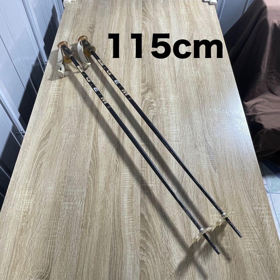 ATOMIC159cm ROSSIGNOL25.5cmストック付きスキーセット