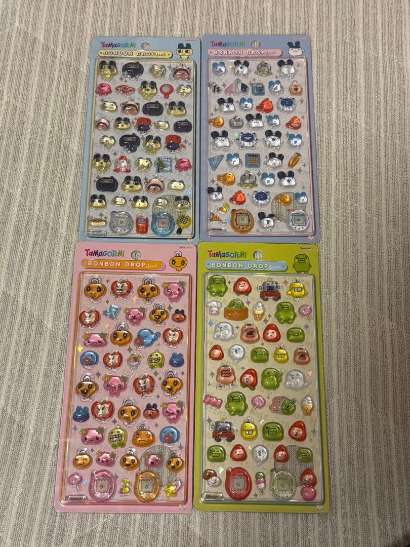 【正規品】たまごっち他　ボンボンドロップシール15枚セット