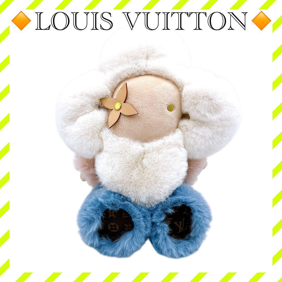 極美品 ルイヴィトン GI0445 ドゥドゥ ヴィヴィエンヌ ぬいぐるみ 白 青