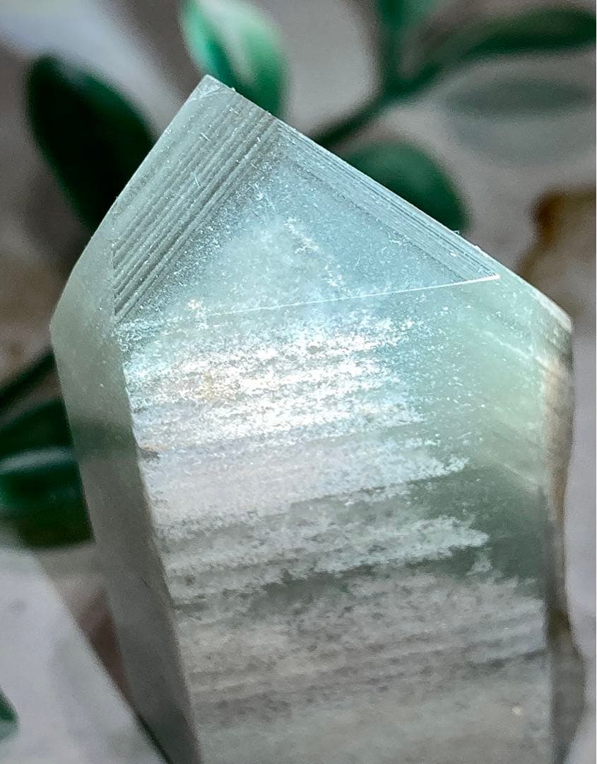 【龍脈水晶✨】ファントム　ガーデンクォーツ　ポイント　原石　クリスタル