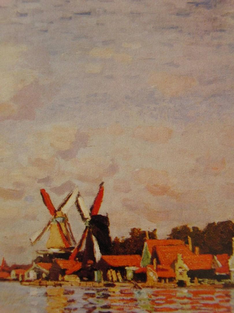 クロード・モネ、「The Zaan at Zaandam」、人気作品、状態良好