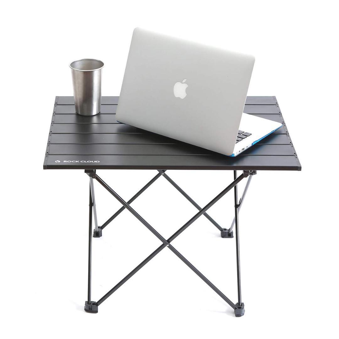 アルミ キャンプテーブル 折りたたみ ロールテーブル 56x41cm