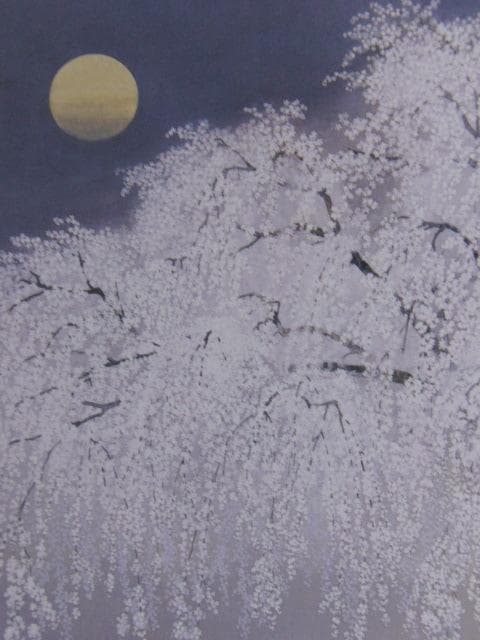 石田武、【月宵】、希少な額装用画集より、新品額装付、状態良好