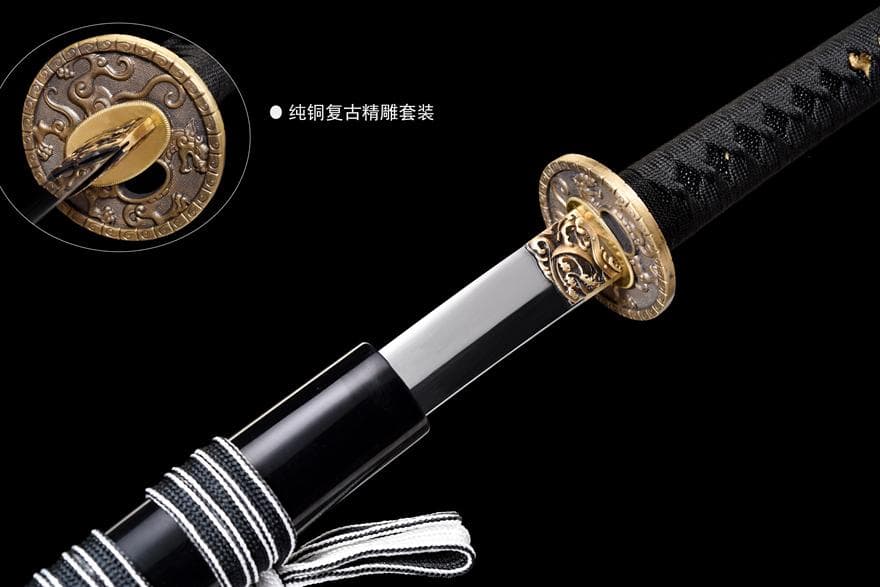 【侍―驚寂】 日本刀 模造刀 居合刀 武士道 武蔵 鑑賞用 手鍛造打