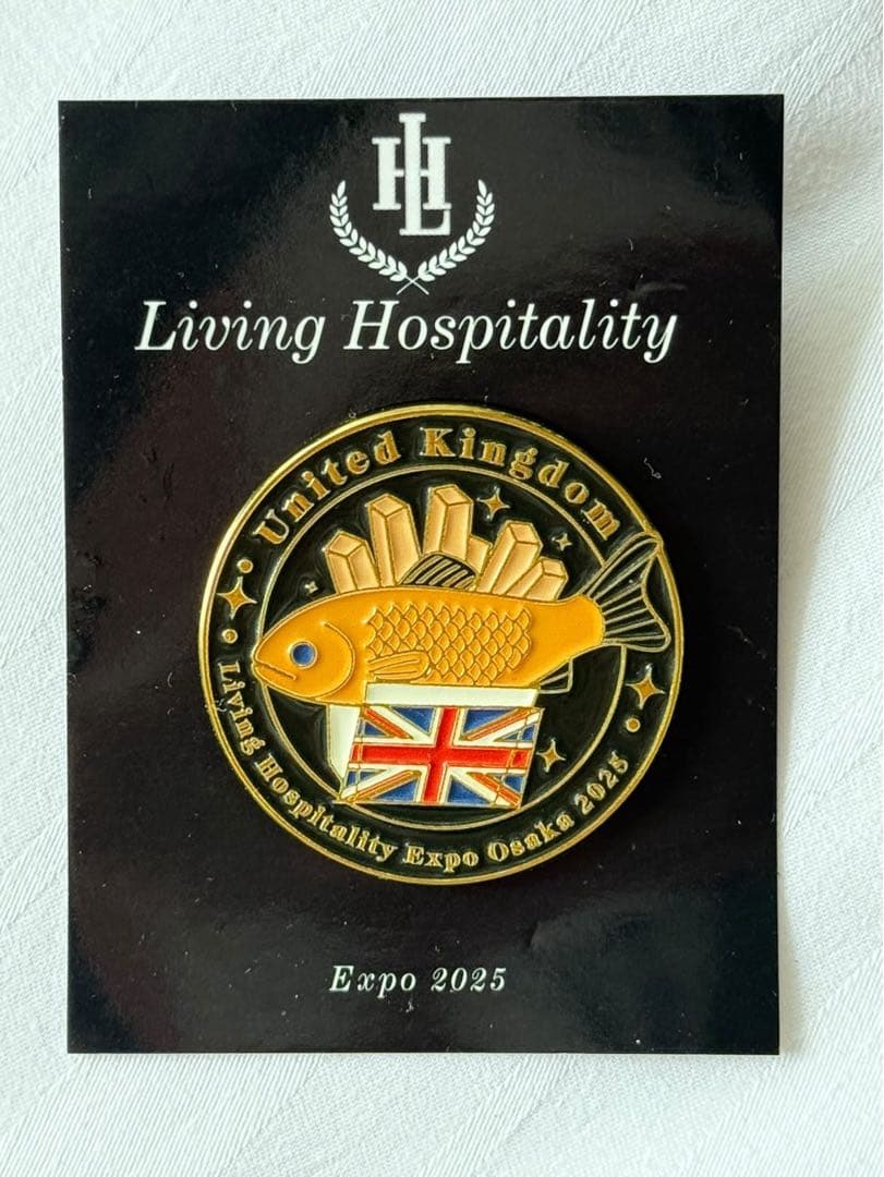 【大阪関西万博閉幕記念】イギリス UK パビリオン数量限定 スタッフ ピンバッジ