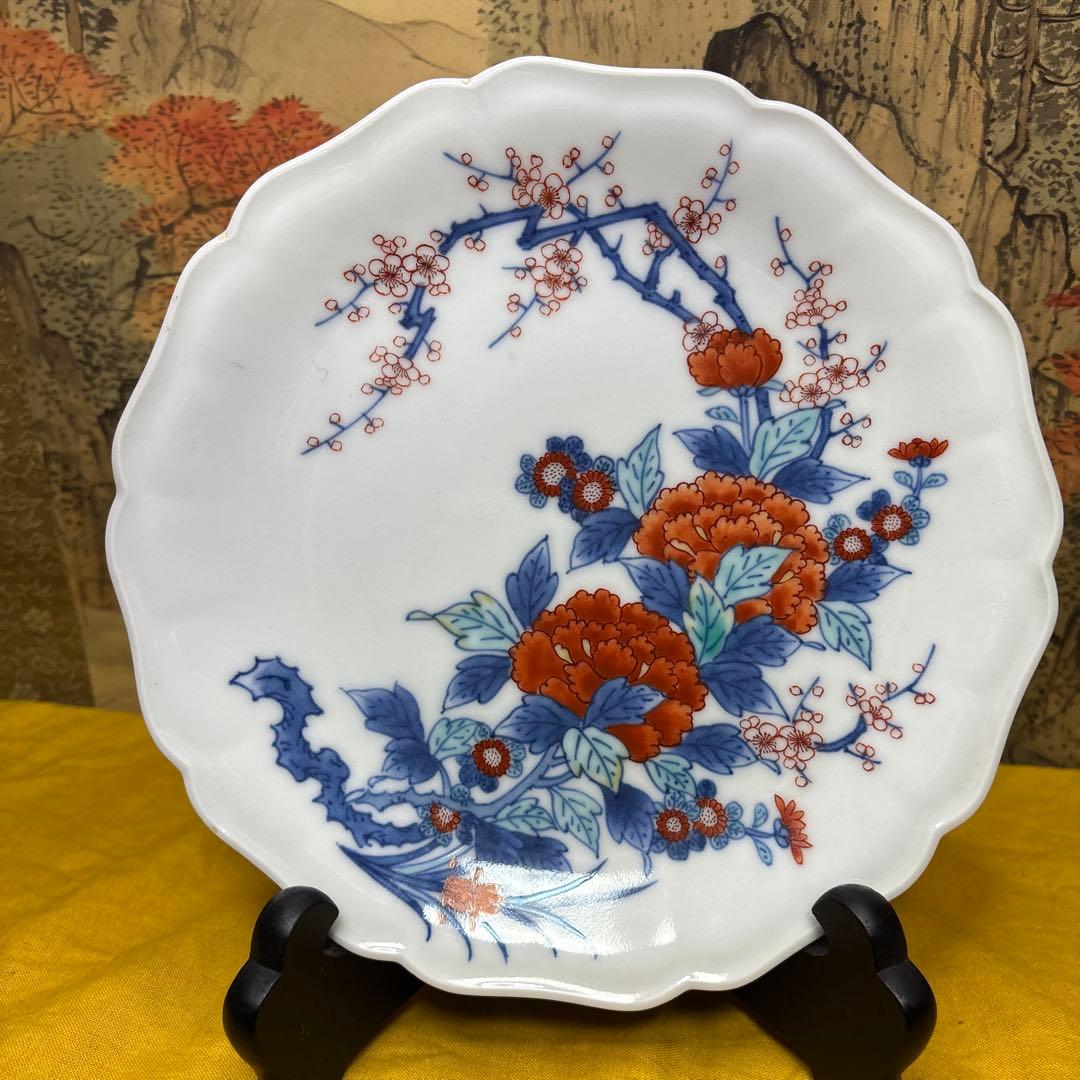 今泉今右衙門 饰皿 一客 人間国宝