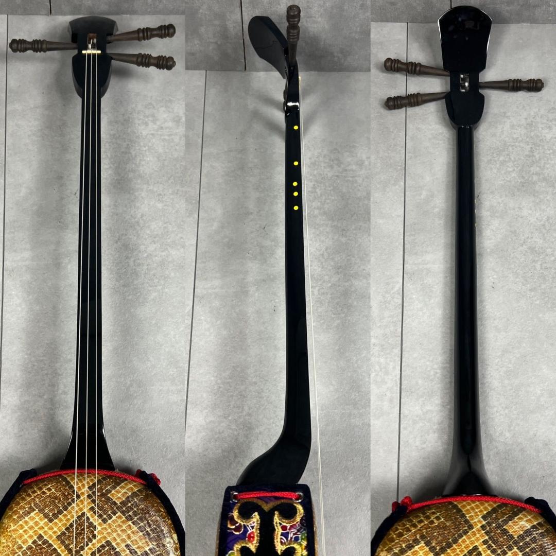 沖縄三線　全長約80cm　セミハードケース　へび　和楽器　初心者おすすめ