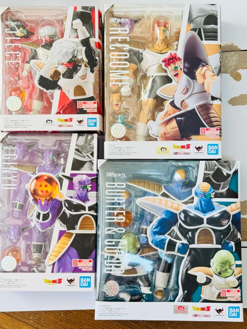 S.H.Figuarts ドラゴンボール　ギニュー特戦隊セット　開封品