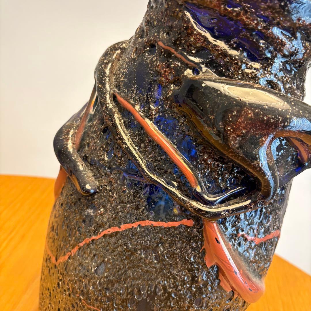 稲嶺盛吉　紅珊瑚　花瓶