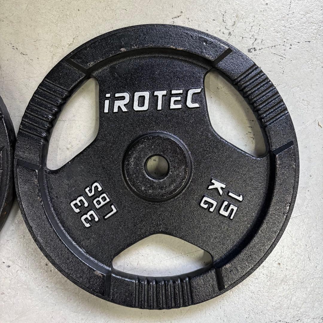 IROTEC アイロテック ダンベル プレート 15kg×2枚 30kg①