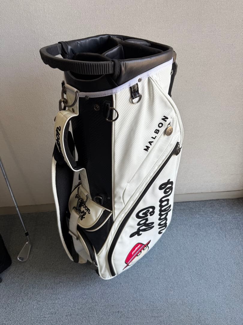 Malbon マルボンゴルフ キャディバッグ ホワイト