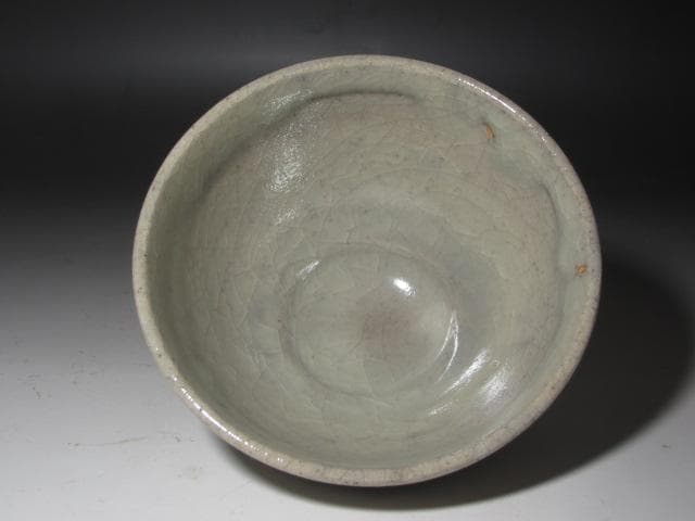 ★　板谷波山　青磁茶碗　趣ある一品です★x589