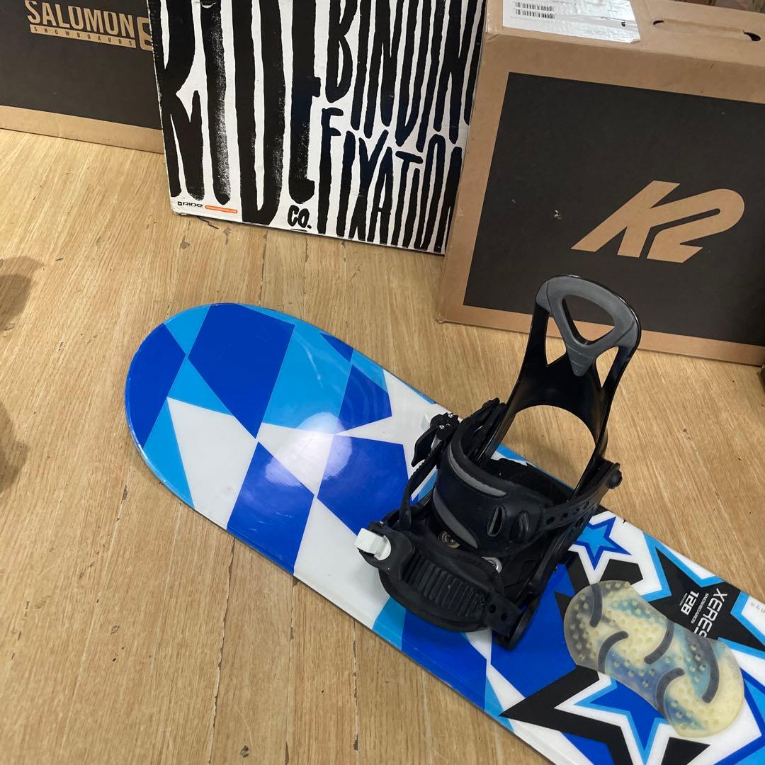 XERES×ZUMA　キッズスノーボードセット　バインディング付4点セット